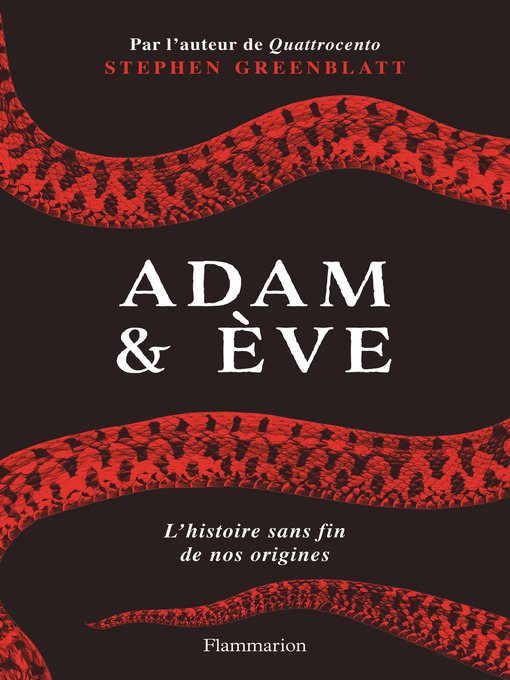 Title details for Adam & Ève by Stephen Greenblatt - Available